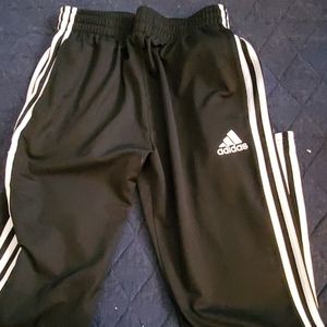 Girls Adidas 3 stripe soccer style pants